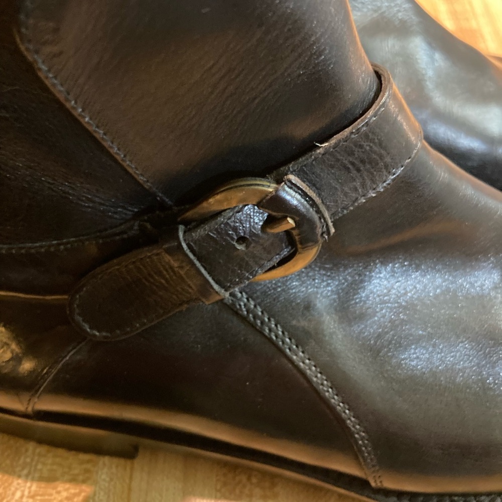EUC Men’s  Domani Made In Italy Black Leather  Ankle Boots Size 9M - Picture 6 of 9
